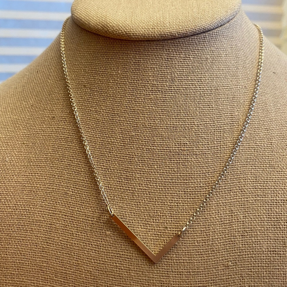 925 silver initial “L” necklace